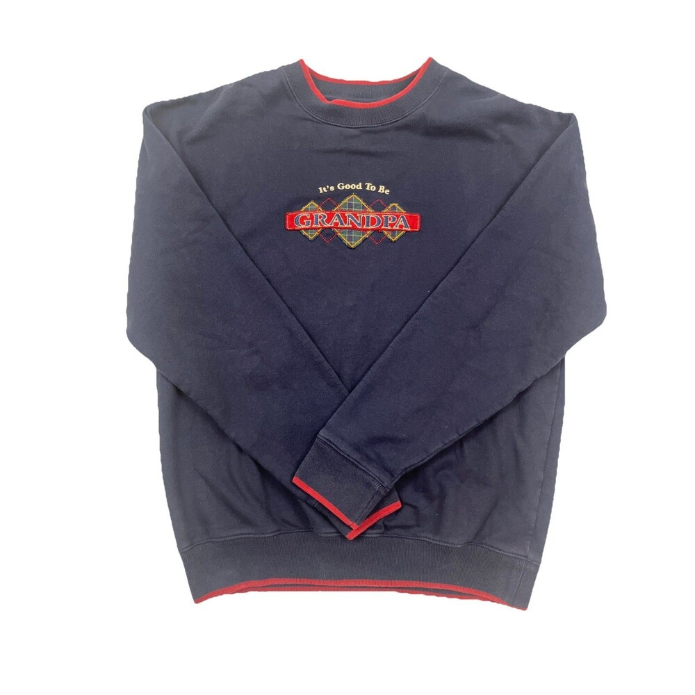 Vintage 90’s Good To Be Grandpa Sweatshirt Mens L Crewneck Embroidered